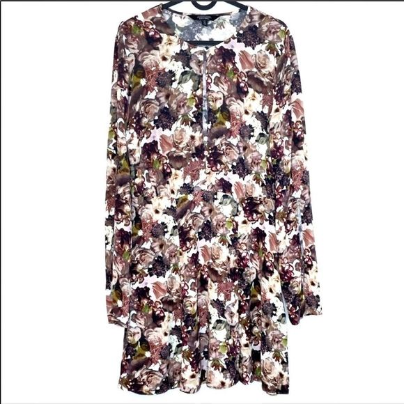 & OTHER STORIES Floral Long Sleeve Mini Dress - Picture 2 of 12